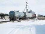 Saturday local heads for Twin States, at mp208 in Wilton, Feb. 27, 2010.