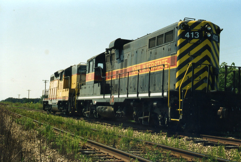 413/306 on Twin States siding, after bringing out a potash train.
