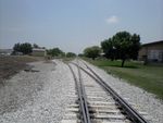 A new switch in place on the north end of the Grimes Line across from Beisser Lumber, creating a new runaround for trains on the line.