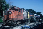 473, 400 and one of the Pathfinder cars at Bluffs, 7-18-90, Rik Anderson photo.