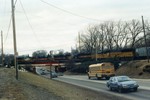 West train at Newton, March 8, 1993.