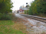 Westbound home signal at Grinnell, Oct. 24, 2005.