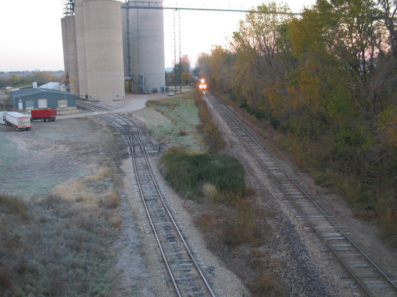 Looking east from the east overpass in Adair, Oct. 25, 2005.