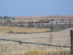 Westbound on the Atlantic cutoff, Oct. 25, 2005.  Consist is 702/704/720/713.