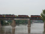 CBBI on the Iowa River Bridge in Iowa City. 07/26/2008.