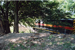 The westbound passes the site of the former BCR&N overpass at Stockton, Aug. 30, 2005.