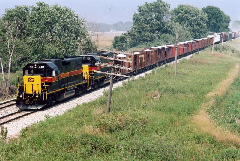 Westbound BICB at the Wilton overpass.  Aug. 2, 2005.