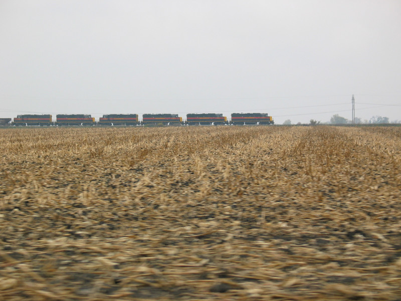 West train at mp 190.5 or so, Oct. 31, 2005.
