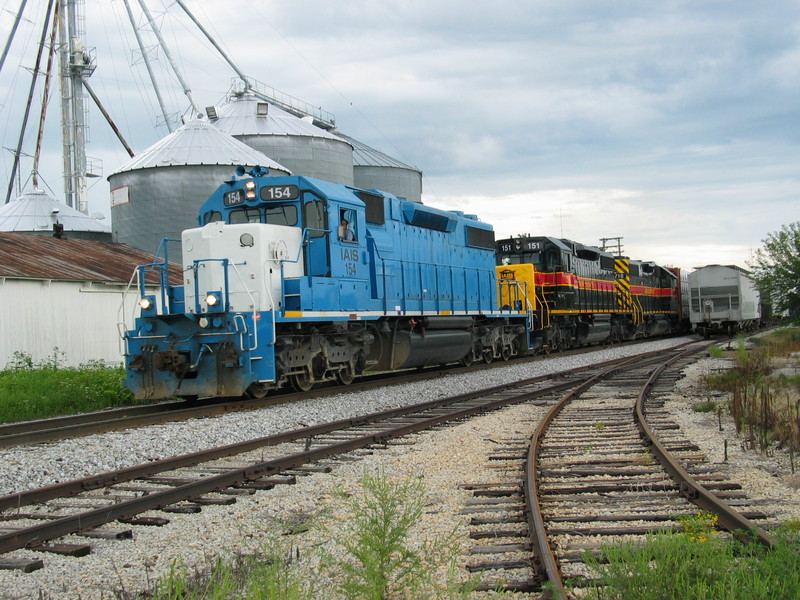 Westbound RI turn at the Wilton Precision Steel switch, Aug. 8, 2007.