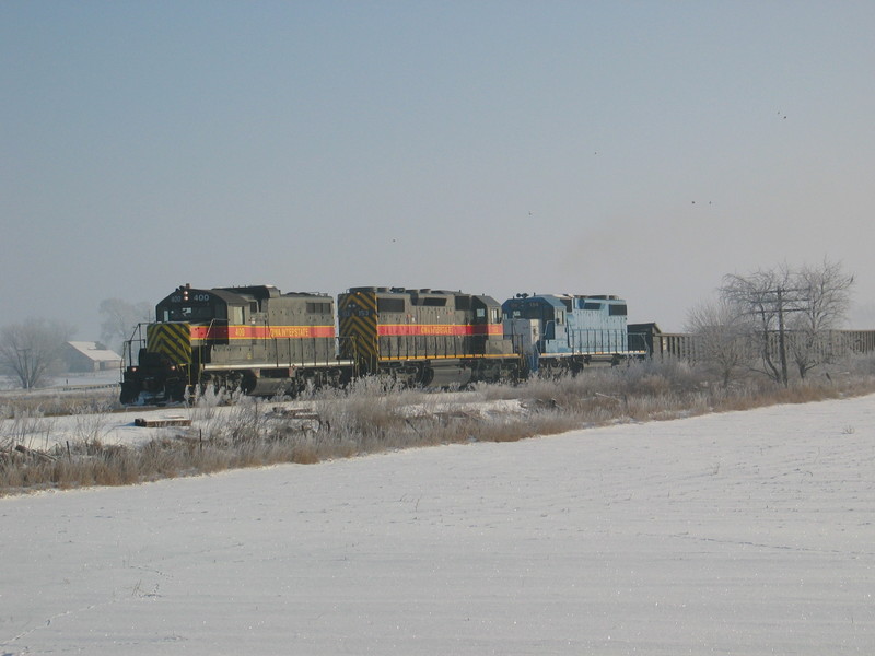 RI turn at mp 217, Jan. 25, 2007.