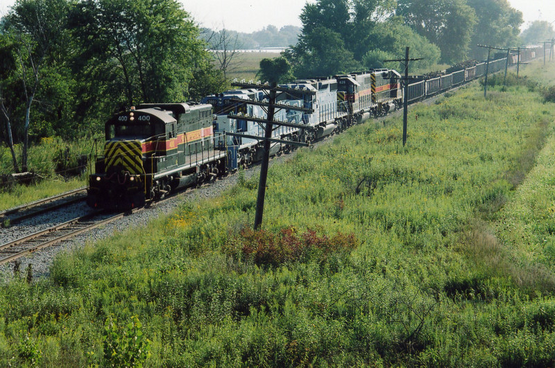 WB turn at the Wilton overpass, Aug. 30, 2005.